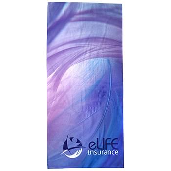 Silk Touch 35" x 70" 400GSM Beach Blanket/Towel - Full Color