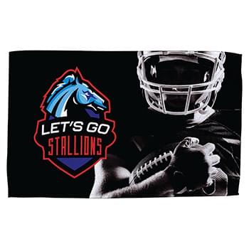 Terry Microfiber 11"x 18" Rally Towel - Full Color