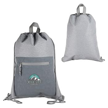 Dove Drawstring Backpack Gray