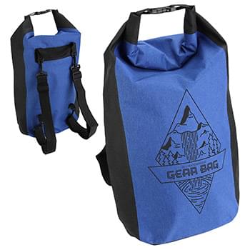 25L Polyester Waterproof Backpack Blue