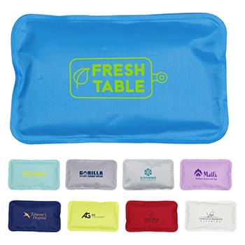 Rectangle Nylon-Covered Hot/Cold Pack Blue