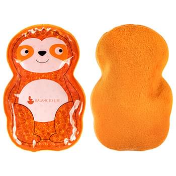 Plush Sloth Aqua Pearl Hot/Cold Pack Orange