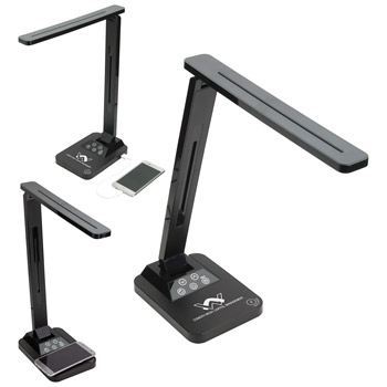 Limelight Desk Lamp with Wireless Charger Black