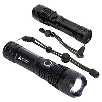 Best Buddy Tools Zoom Rechargeable Aluminum LED Flashlight Black
