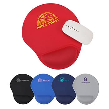 Wave Non-Slip Mouse Pad with Gel Wrist Rest