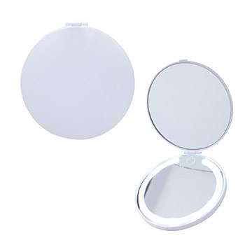 Allure Rechargeable Dual Pocket Mirrors with Light White