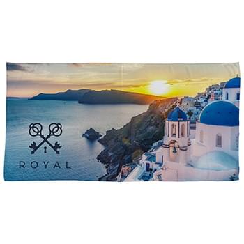 Breaker 30" x 60" Soft Polyester Beach Towel White