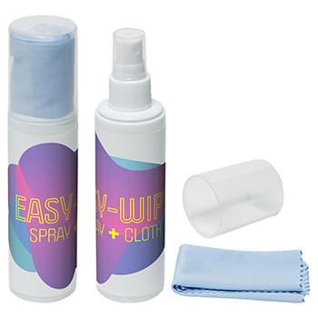 Easy-Wipe Cleaning Spray + Cloth
