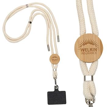 Traveler Adjustable Phone Carrier & Lanyard Off-White