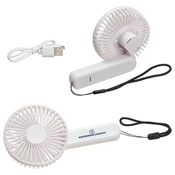 Mini Breeze Rechargeable Hand Fan White