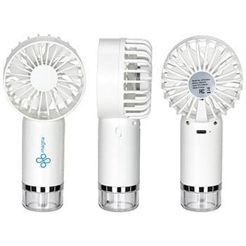 Spritz Handheld Rechargeable Misting Fan White