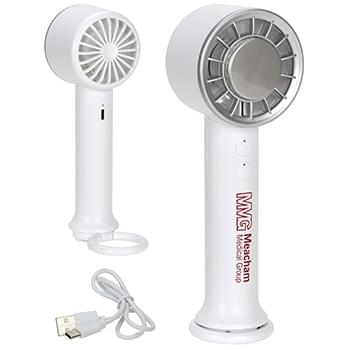 Tempest Handheld Fan with AC Refrigeration White